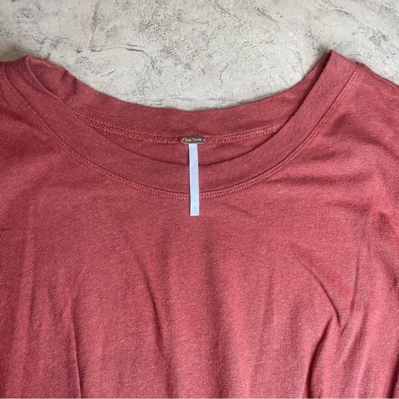 Free People Red/Rust Sleeveless Pleated Top Sz XS - Picture 3 of 6